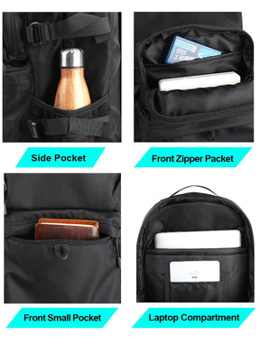 Mochila Masculina Para Viagem e Estudos Monocromática
