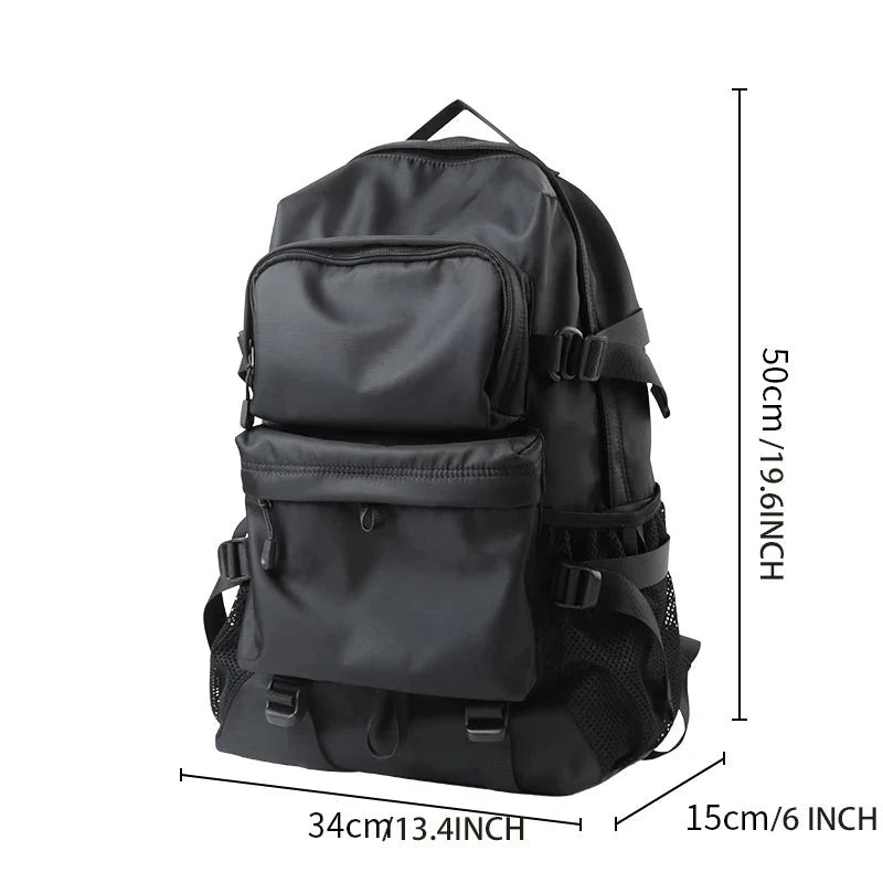 Mochila Masculina Para Viagem e Estudos Monocromática
