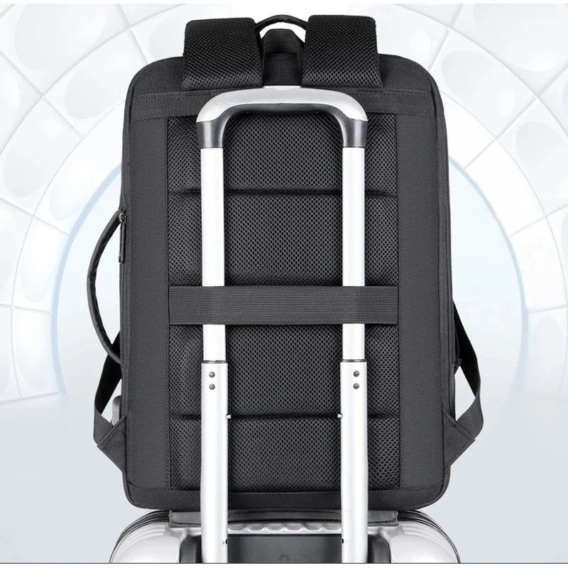Mochila Masculina Negócios Multifuncional Ideal Para Notebooks  Com Carregamento USB