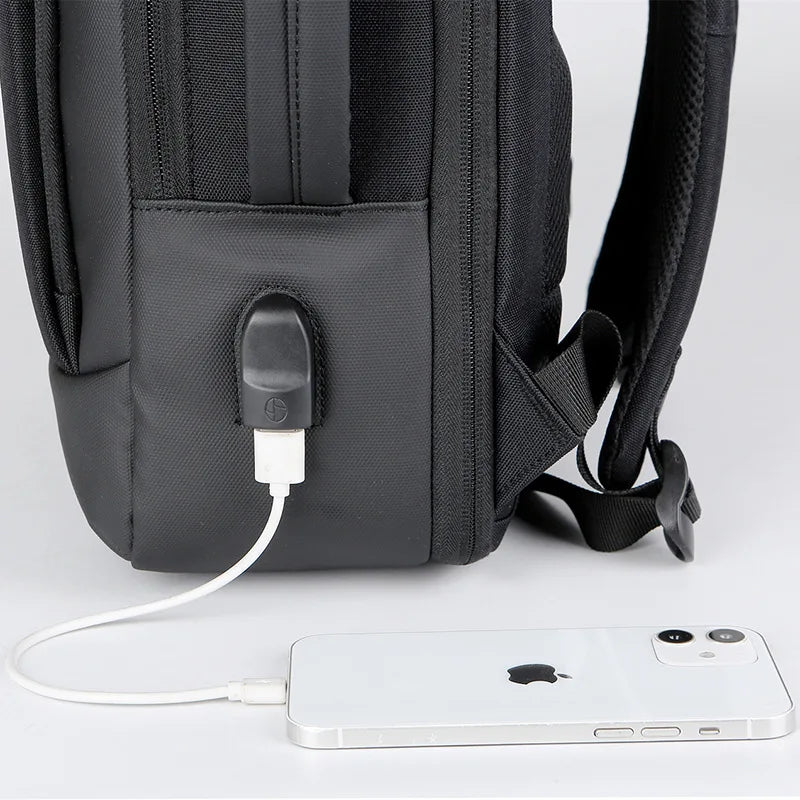Mochila Masculina Negócios Multifuncional Ideal Para Notebooks  Com Carregamento USB