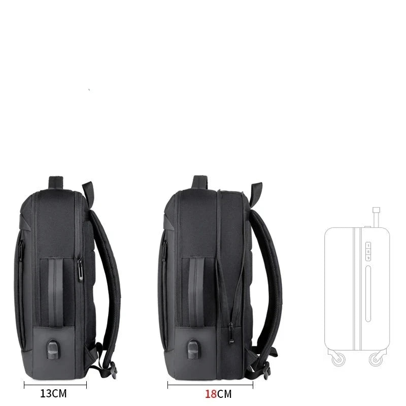Mochila Masculina Negócios Multifuncional Ideal Para Notebooks  Com Carregamento USB