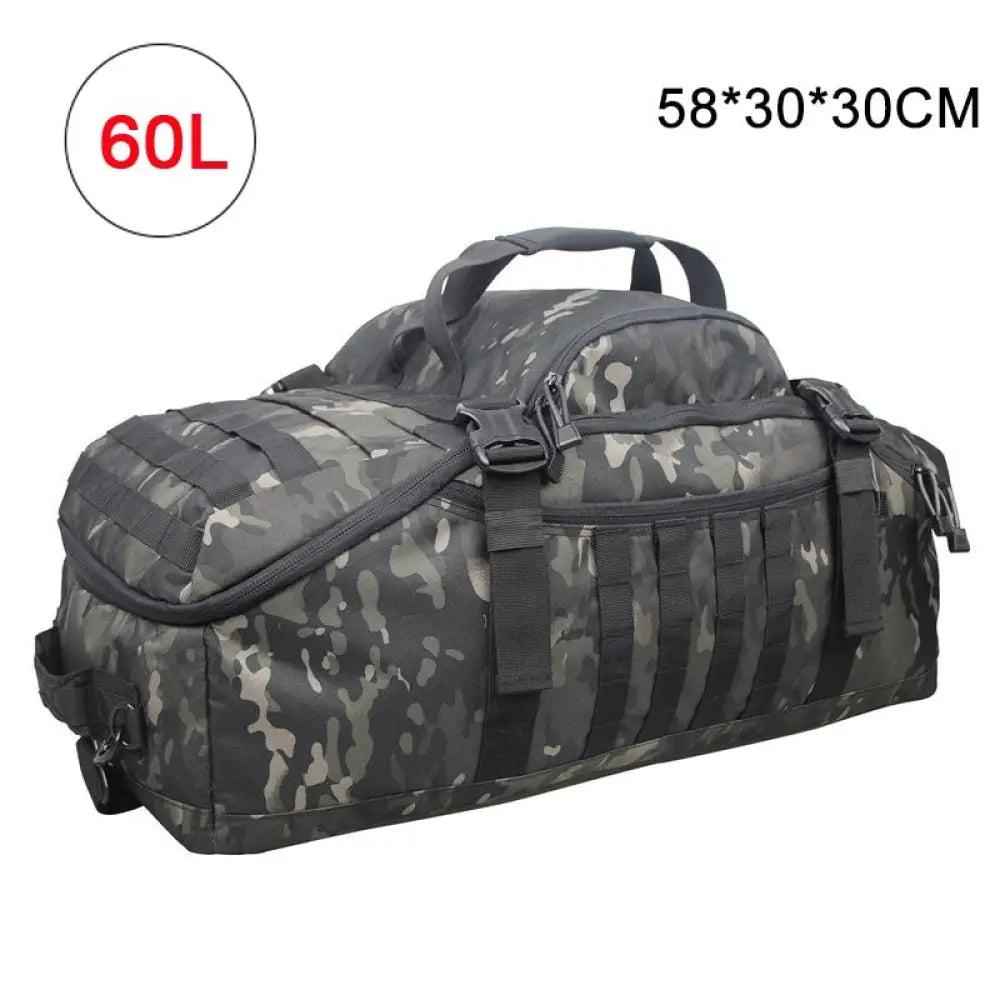 Mochila Tática Militar para Viagem ou Acampamento com 40L - 60L - 80L