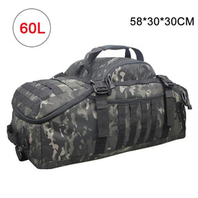 Mochila Tática Militar para Viagem ou Acampamento com 40L - 60L - 80L