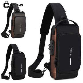 Bolsa Transversal De Ombro Impermeável e Multifuncional