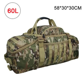 Mochila Tática Militar para Viagem ou Acampamento com 40L - 60L - 80L