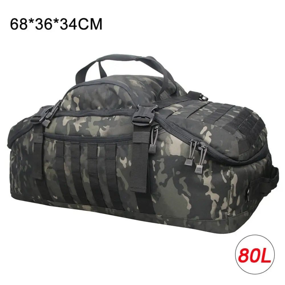 Mochila Tática Militar para Viagem ou Acampamento com 40L - 60L - 80L