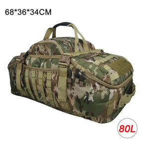Mochila Tática Militar para Viagem ou Acampamento com 40L - 60L - 80L