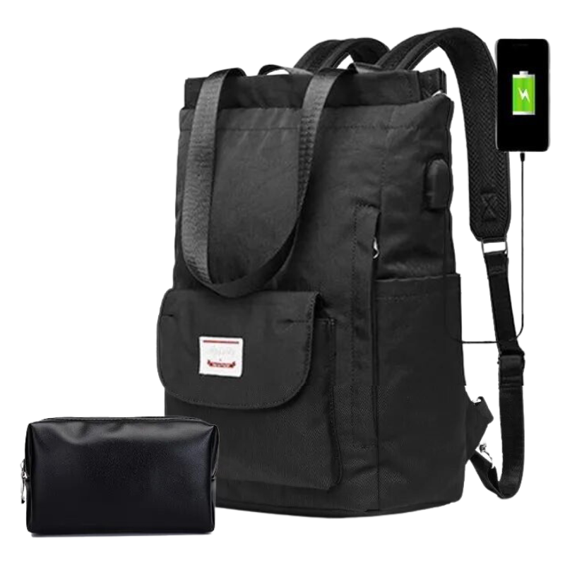 Mochila Feminina de Grande Capacidade Para Notebook 15,6" e Porta USB - CityBag