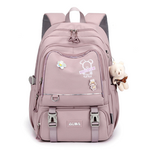 Mochila Feminina Juvenil Moderna com Diversos Bolsos Espaçosos