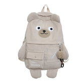 Mochila de Urso 3D com Pingente para Meninas Adolescentes - CityBag