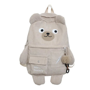 Mochila de Urso 3D com Pingente para Meninas Adolescentes - CityBag