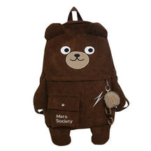 Mochila de Urso 3D com Pingente para Meninas Adolescentes - CityBag