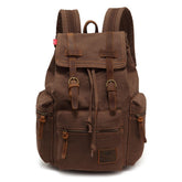 Mochila Vintage Retrô de Lona para Viagem