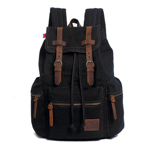 Mochila Vintage Retrô de Lona para Viagem