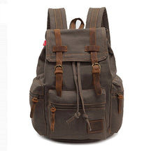 Mochila Vintage Retrô de Lona para Viagem