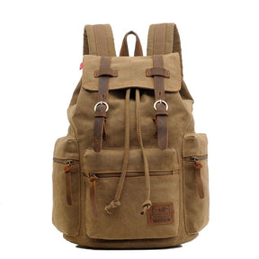 Mochila Vintage Retrô de Lona para Viagem