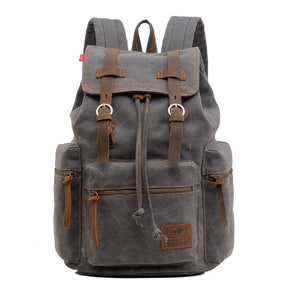 Mochila Vintage Retrô de Lona para Viagem