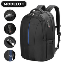 Mochila para Notebook - Com Cadeado Antifurto + Saída de Fone e USB