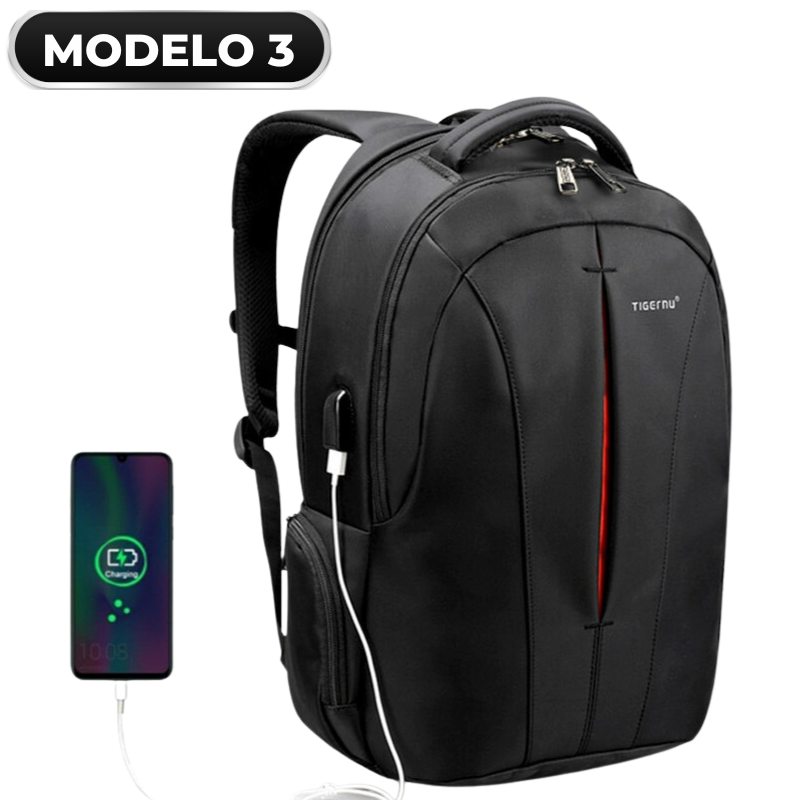 Mochila para Notebook - Com Cadeado Antifurto + Saída de Fone e USB