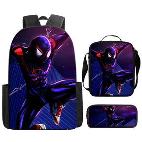 Kit Escolar Infantil Homem Aranha: Mochila, Lancheira e Estojo