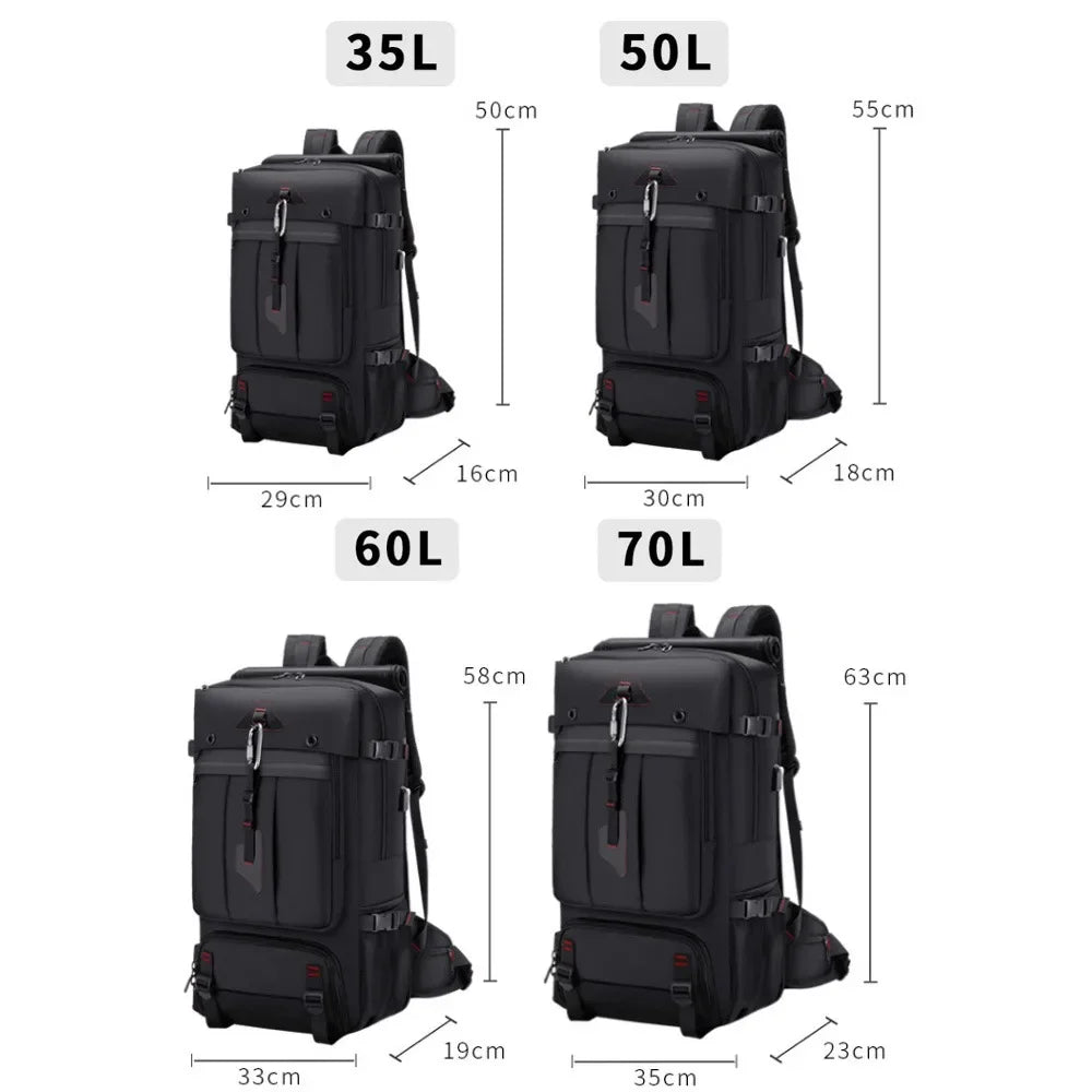 Mochila de Viagem USB de Grande Capacidade a prova d'água