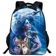 Mochila Escolar com Estampa de Lobo - CityBag