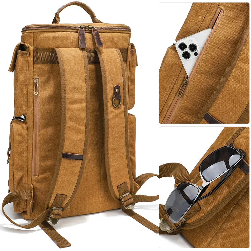 Mochila Retrô Impermeável de Grande Capacidade - CityBag