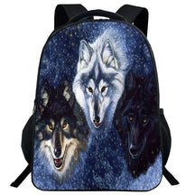 Mochila Escolar com Estampa de Lobo - CityBag