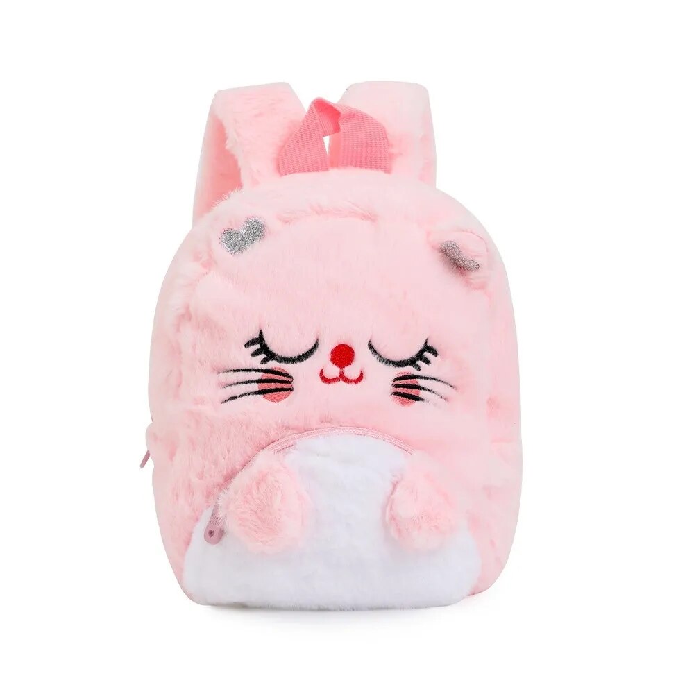 Mochila Escolar Infantil Gatinho de Pelúcia - CityBag