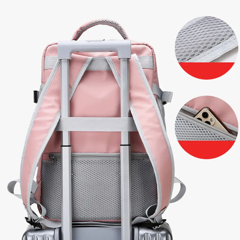 Mochila de Viagem 35L Com Porta de Carregamento USB - CityBag