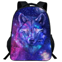 Mochila Escolar com Estampa de Lobo - CityBag