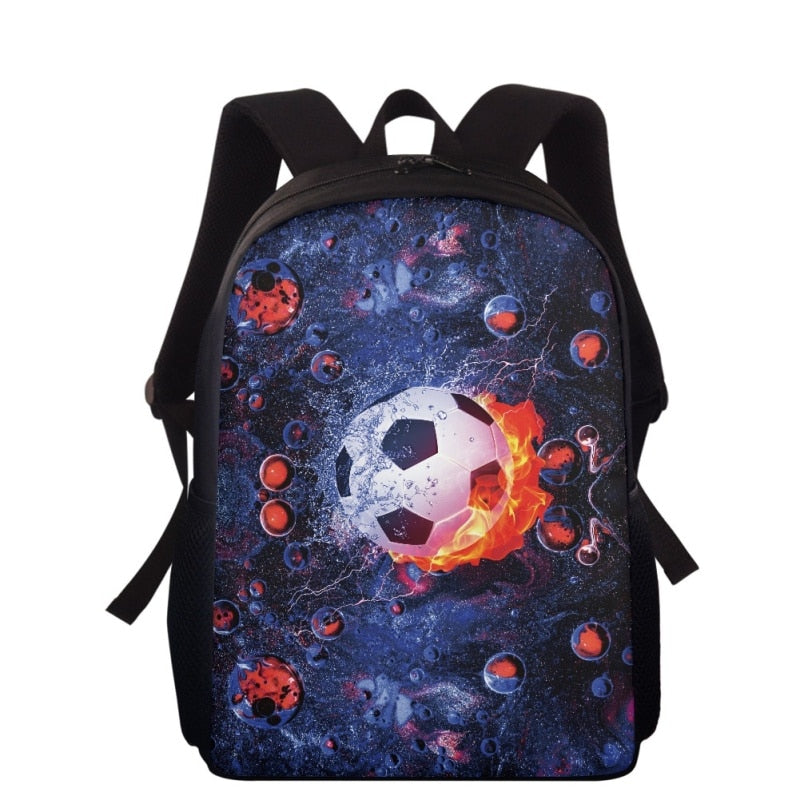 Mochila Escolar de Bola de Futebol - CityBag
