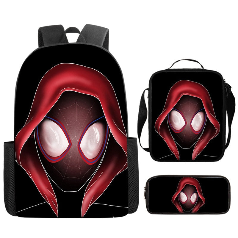 Kit Escolar Infantil Homem Aranha: Mochila, Lancheira e Estojo