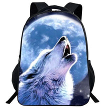 Mochila Escolar com Estampa de Lobo - CityBag