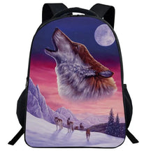 Mochila Escolar com Estampa de Lobo - CityBag