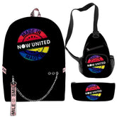 Kit Escolar 3 peças: Mochila, Bolsa de Ombro e Estojo