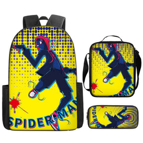 Kit Escolar Infantil Homem Aranha: Mochila, Lancheira e Estojo