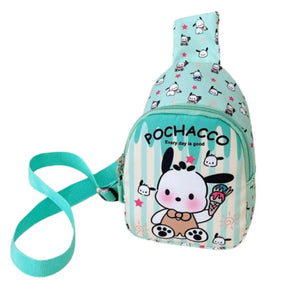 Bolsa Infantil Transversal de Ombro / Peito com Estampa de Desenho Animado