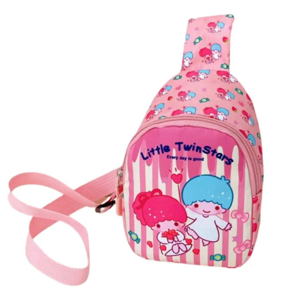 Bolsa Infantil Transversal de Ombro / Peito com Estampa de Desenho Animado