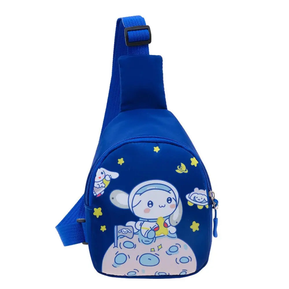 Bolsa Infantil Transversal de Ombro / Peito com Estampa de Desenho Animado