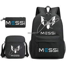 Kit Escolar do Messi Com 3 Peças - Mochila, Bolsa de Ombro e Estojo