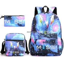 Kit Escolar do Messi Com 3 Peças - Mochila, Bolsa de Ombro e Estojo