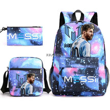 Kit Escolar do Messi Com 3 Peças - Mochila, Bolsa de Ombro e Estojo