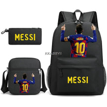 Kit Escolar do Messi Com 3 Peças - Mochila, Bolsa de Ombro e Estojo