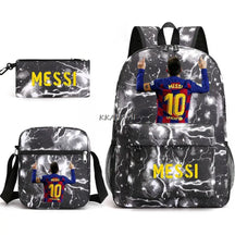 Kit Escolar do Messi Com 3 Peças - Mochila, Bolsa de Ombro e Estojo