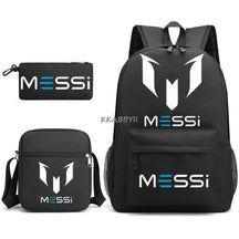 Kit Escolar do Messi Com 3 Peças - Mochila, Bolsa de Ombro e Estojo