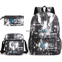 Kit Escolar do Messi Com 3 Peças - Mochila, Bolsa de Ombro e Estojo
