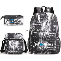 Kit Escolar do Messi Com 3 Peças - Mochila, Bolsa de Ombro e Estojo