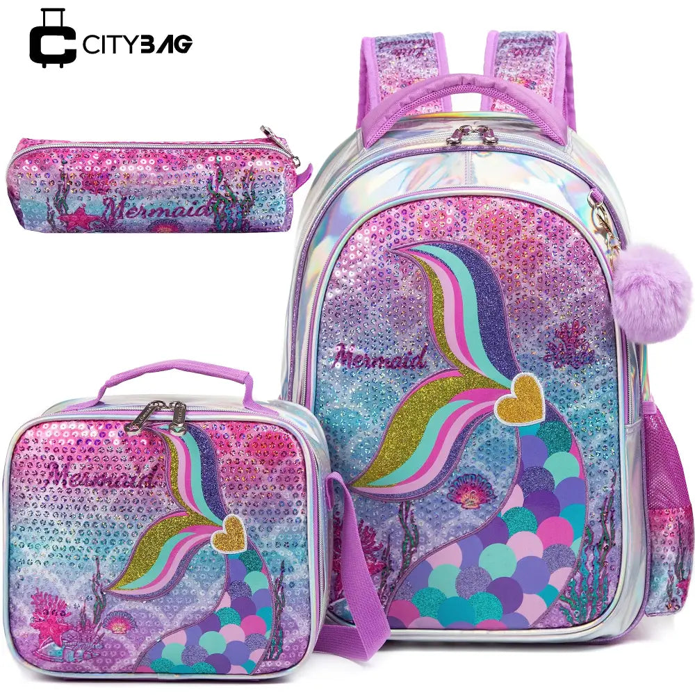 Kit Escolar Infantil: Mochila, Lancheira e Estojo - CityBag