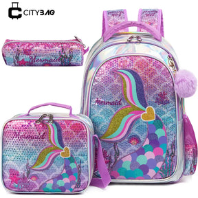 Kit Escolar Infantil: Mochila, Lancheira e Estojo - CityBag